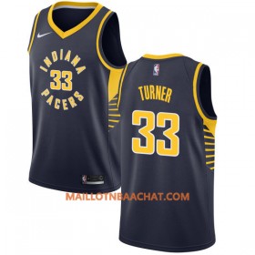 Maillot NBA Indiana Pacers Myles Turner 33 Nike 2017-18 Navy Swingman - Homme